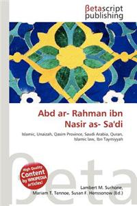 Abd AR- Rahman Ibn Nasir As- Sa'di