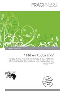 1936 En Rugby XV
