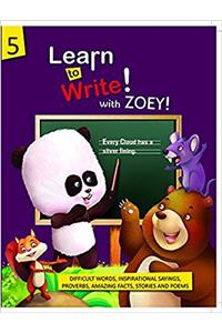 LEARN TO WRITE WITH ZOEY - 5