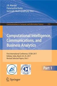 Computational Intelligence, Communications, and Business Analytics