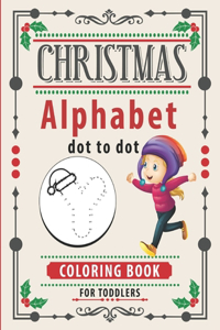 Christmas alphabet dot to dot coloring book for toddlers