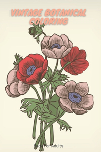 Vintage Botanical coloring Book For Adults