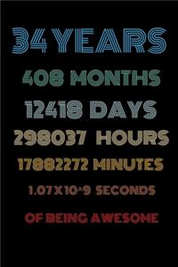 34 years of being awesome