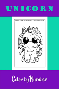 Unicorn color by number