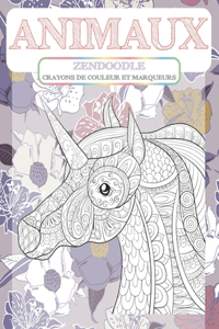 Zendoodle - Crayons de couleur et marqueurs - Animaux