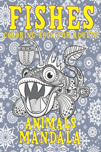 Mandala Coloring Book for Adults - Animals - Fishes