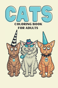 Cats Coloring Book For Adults