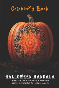 halloween mandala coloring book