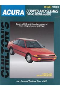 Acura Coupes and Sedans, 1986-93 1986-93 Repair Manual