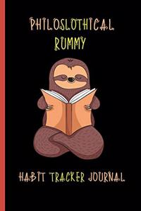 Philoslothical Rummy Habit Tracker Journal
