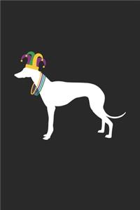 Greyhound Journal - Greyhound Notebook - Mardi Gras Gift for Greyhound Lovers