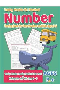 Number Tracing Book for Preschoolers and Kids Ages 3-5 - Tracing Practice for Preschool