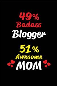 49% Badass Blogger 51 % Awesome Mom