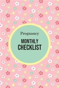 Pregnancy Monthly Checklist