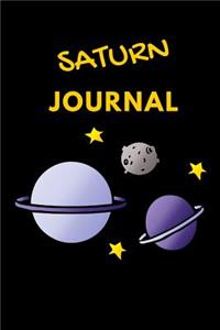 Saturn Journal: lined saturn journal notebook notepad diary to write in