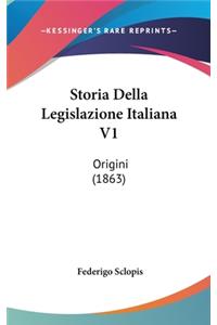 Storia Della Legislazione Italiana V1