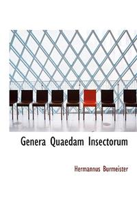 Genera Quaedam Insectorum