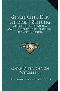Geschichte Der Leipziger Zeitung