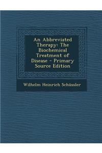 An Abbreviated Therapy