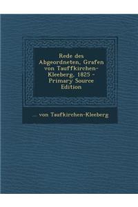 Rede Des Abgeordneten, Grafen Von Tauffkirchen-Kleeberg, 1825