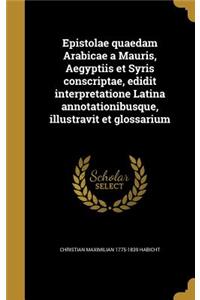 Epistolae Quaedam Arabicae a Mauris, Aegyptiis Et Syris Conscriptae, Edidit Interpretatione Latina Annotationibusque, Illustravit Et Glossarium