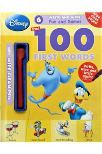 Disney 100 First Words Wipe Clean: Fun and Games