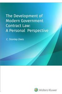 Development of Modern Government Contract Law