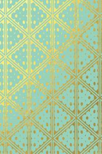 Aquamarine Triangle Pattern Notebook