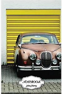 Notebook Journal Dot-grid, Graph, Lined, Blank No Lined - Classic Car: Small Pocket Notebook Journal Diary