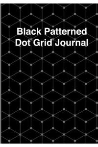 Black Patterned Dot Grid Journal