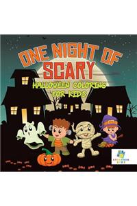 One Night of Scary Halloween Coloring for Kids
