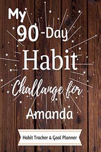 My 90-Day Habit Challenge For Amanda Habit Tracker & Goal Planner