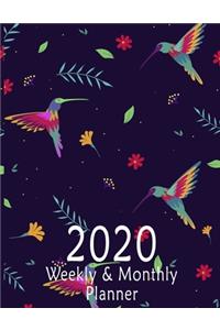 2020 Hummingbird Calendar Jan 1, 2020 to Dec 31, 2020