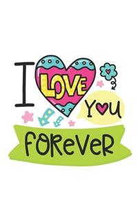 I love you Notebook Blank Composition Book, valentines day journal, valentines Notebook Gift, I love you Journal