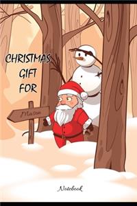 Christmas Gift For Mason College Ruled Notebook