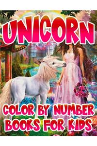 Unicorn Color By Number Books For Kids