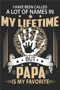 I have been called a lot of names in my lifetime but papa is my favorite: Paperback Book With Prompts About What I Love About Dad/ Father's Day/ Birthday Gifts From Son/Daughter