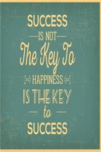 Success is not the key to happiness - Happiness is the key to success