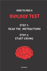 Notebook How to Pass a Biology Test