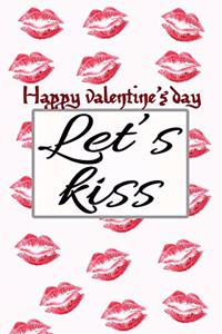 happy valentine's day let's kiss the best romantique gift for lovers on valentine to express love and feelings