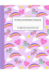 Primary composition notebook 120 pages (60 sheets) 8.5x11 (A4)
