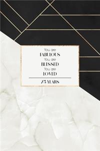 75th Birthday Journal