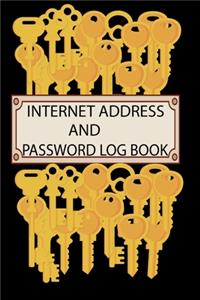 Internet Address and Password Log Book