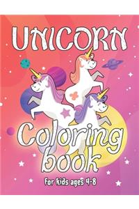 Unicorn Coloring Book for Kids Ages 4-8