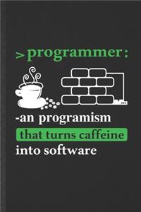 Programmer an Progranism That Turns Caffeine into Software