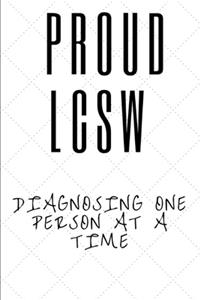 Social Work LCSW Blank Journal