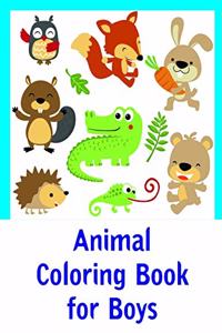 Animal Coloring Book for Boys