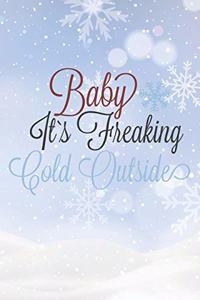 Baby It's Freaking Cold Outside: Christmas Gift Journal / Notebook / Diary - Great Present