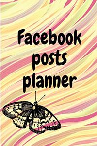Facebook posts planner