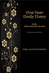 One Year Daily Diary with Motivational Quotes